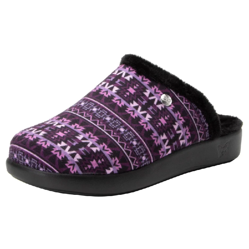 Women's Ballet Flat - Style Slippers with a Rhinestone Embellishment in Silver for a Glamorous Touch Alegria Comfee Santa Fe Berry Slipper (Women's) Women's Ballet Flat - Style Slippers with a Rhinestone Embellishment in Silver for a Glamorous Touch Alegria Comfee Santa Fe Berry Slipper (Women's)
