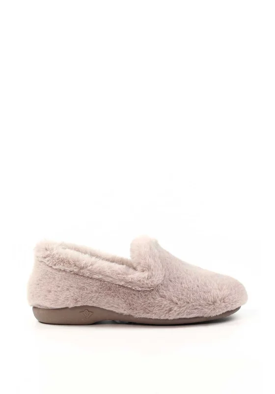 Women's Moccasin - Style Slippers with Fringe Detail in Brown for a Rustic Look Lunar Elegance Frito Mink Faux Fur Slippers, Mink Women's Moccasin - Style Slippers with Fringe Detail in Brown for a Rustic Look Lunar Elegance Frito Mink Faux Fur Slippers, Mink