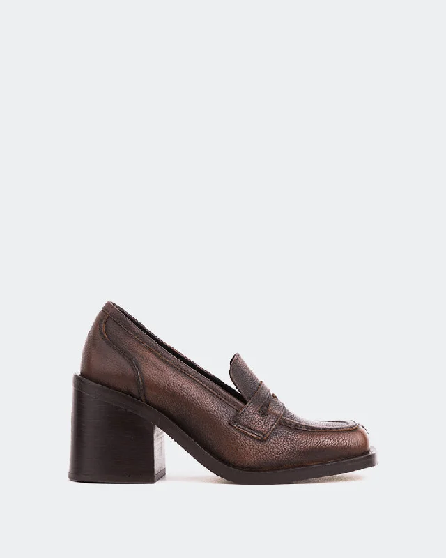 Women's Geometric - Patterned Loafers in Multicolor for a Fashion - Forward Look Handel Tan Leather Women's Geometric - Patterned Loafers in Multicolor for a Fashion - Forward Look Handel Tan Leather