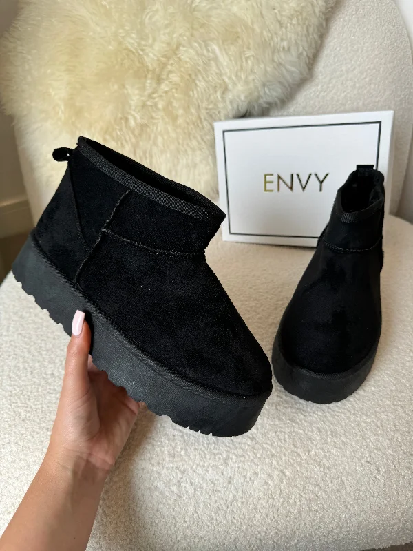 Women's Leather Slippers with a Hand - Stitched Design in Burgundy for Durability DARCY BLACK ULTRA PLATFORM ANKLE SLIPPER BOOTS Women's Leather Slippers with a Hand - Stitched Design in Burgundy for Durability DARCY BLACK ULTRA PLATFORM ANKLE SLIPPER BOOTS