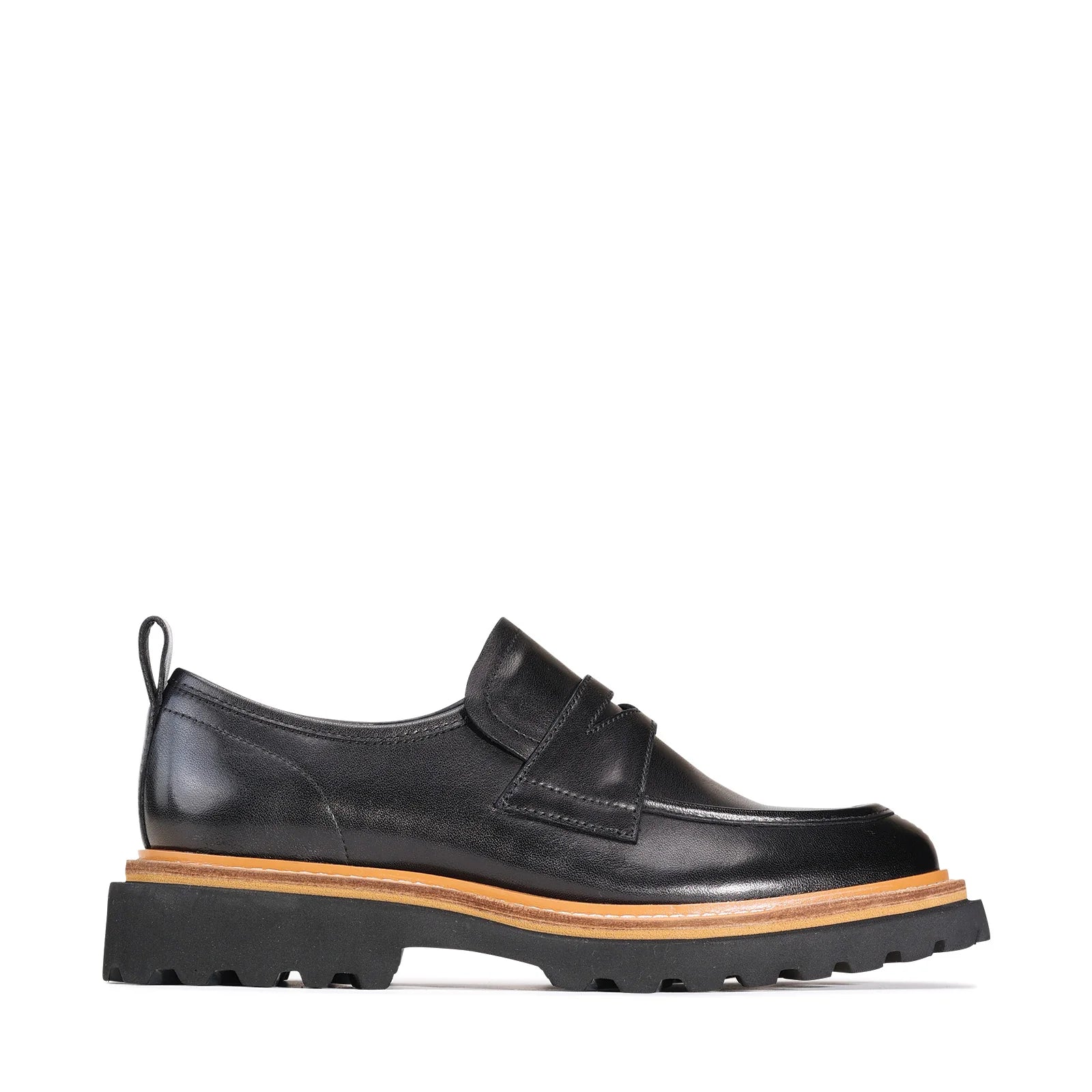 Women's Metallic Foil - Finish Loafers in Gold for a Glamorous Night Out EOS Abba Black