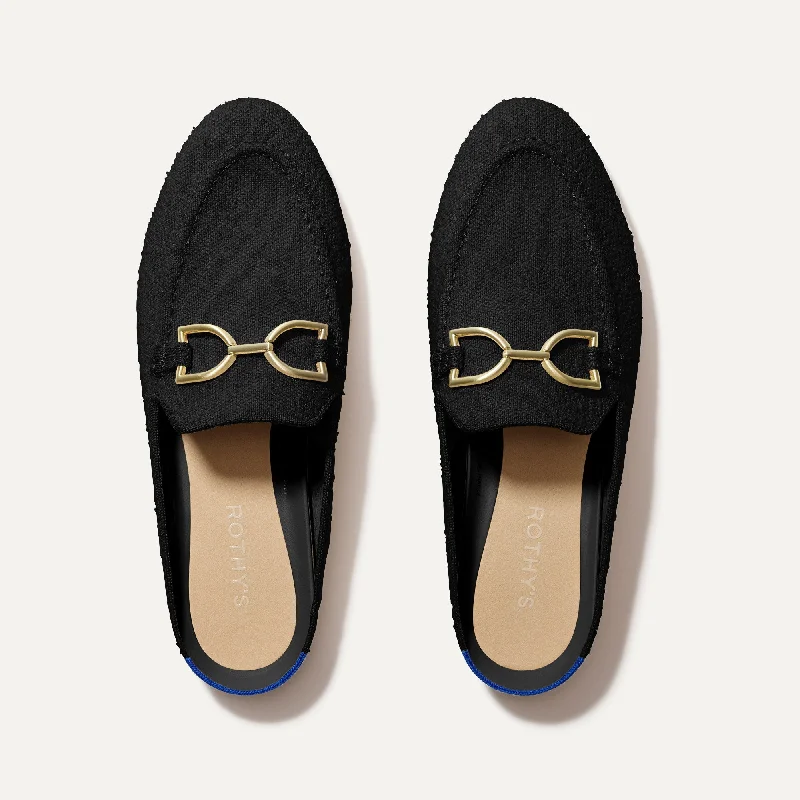 Women's Geometric - Patterned Loafers in Multicolor for a Fashion - Forward Look The Double Bit Loafer Mule - Black Bouclé Women's Geometric - Patterned Loafers in Multicolor for a Fashion - Forward Look The Double Bit Loafer Mule - Black Bouclé