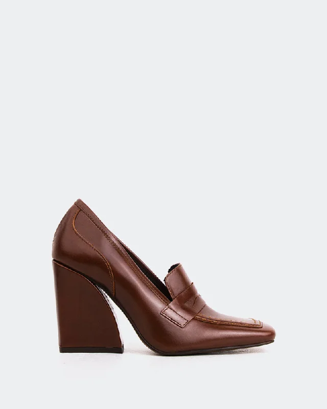 Women's Fur - Lined Loafers in Tan for a Cozy Winter Option Jardins Chestnut Leather Women's Fur - Lined Loafers in Tan for a Cozy Winter Option Jardins Chestnut Leather