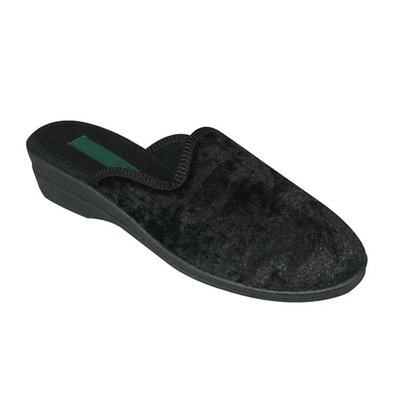 Women's Faux Fur Lined Slippers with Memory Foam Insoles in Pink for Cozy Nights Women's June Open Back Wedge Slipper Women's Faux Fur Lined Slippers with Memory Foam Insoles in Pink for Cozy Nights Women's June Open Back Wedge Slipper