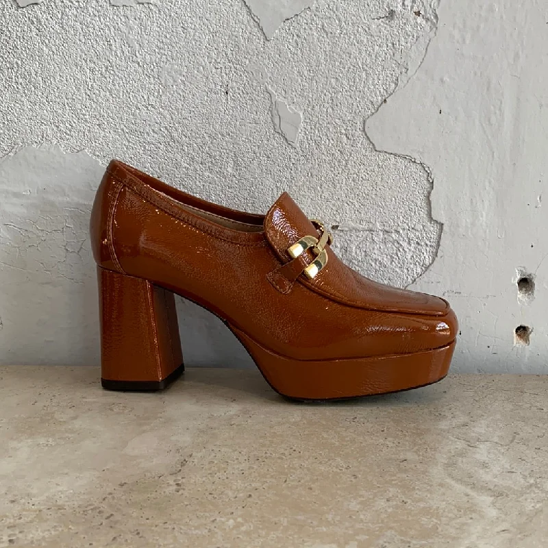 Women's Fur - Lined Loafers in Tan for a Cozy Winter Option Unisa Medici Patent Wonka Women's Fur - Lined Loafers in Tan for a Cozy Winter Option Unisa Medici Patent Wonka