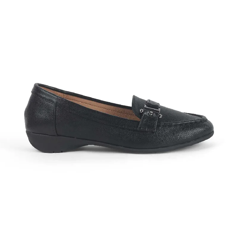Women's Premium Leather Tassel Loafers in Dark Brown for a Classic Office Look Tresmode Lasi Black Women's Casual Loafers Women's Premium Leather Tassel Loafers in Dark Brown for a Classic Office Look Tresmode Lasi Black Women's Casual Loafers
