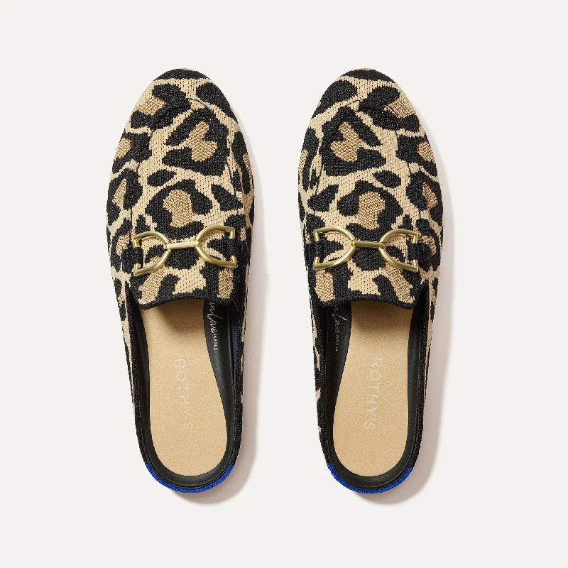 Women's Fur - Lined Loafers in Tan for a Cozy Winter Option The Double Bit Loafer Mule - Desert Cat Women's Fur - Lined Loafers in Tan for a Cozy Winter Option The Double Bit Loafer Mule - Desert Cat