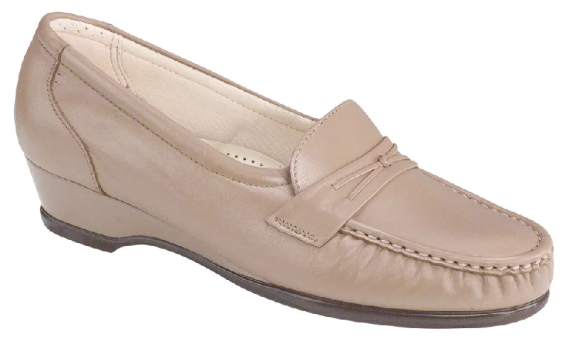 Women's Bow - Embellished Loafers in Red for a Feminine Touch SAS Easier