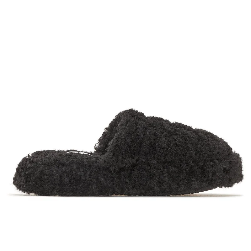 Women's Backless Slippers with a Furry Trim in Light Pink for a Cute and Casual Look Dolly Clog Women's Backless Slippers with a Furry Trim in Light Pink for a Cute and Casual Look Dolly Clog