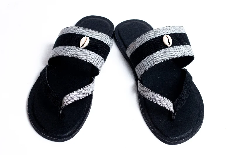 Women's Slippers with a Built - in Heel in Black for a Slightly Elevated Look Ota Slip On Slippers Women's Slippers with a Built - in Heel in Black for a Slightly Elevated Look Ota Slip On Slippers