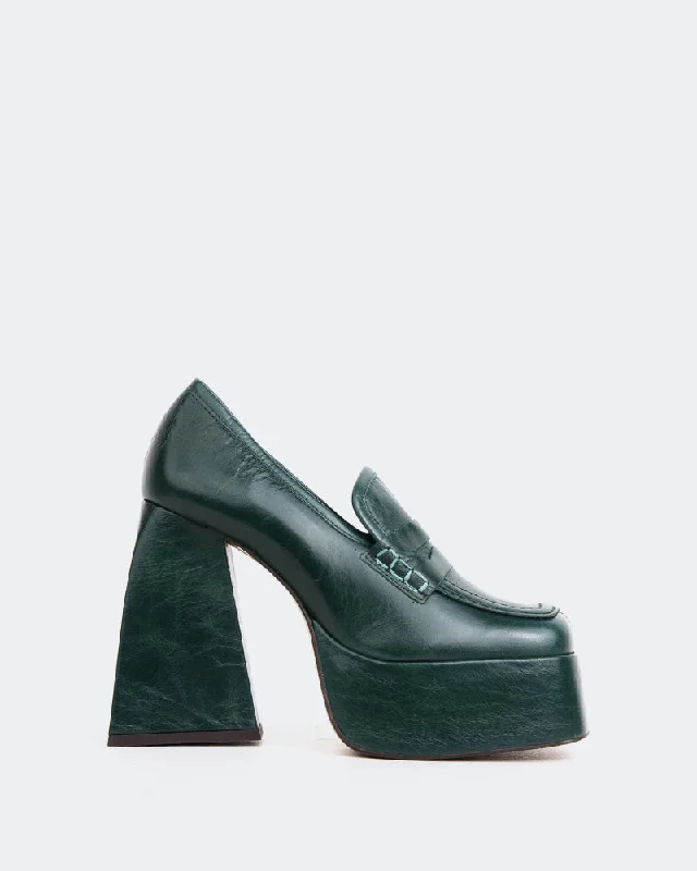 Women's Fur - Lined Loafers in Tan for a Cozy Winter Option Echo Green Leather
