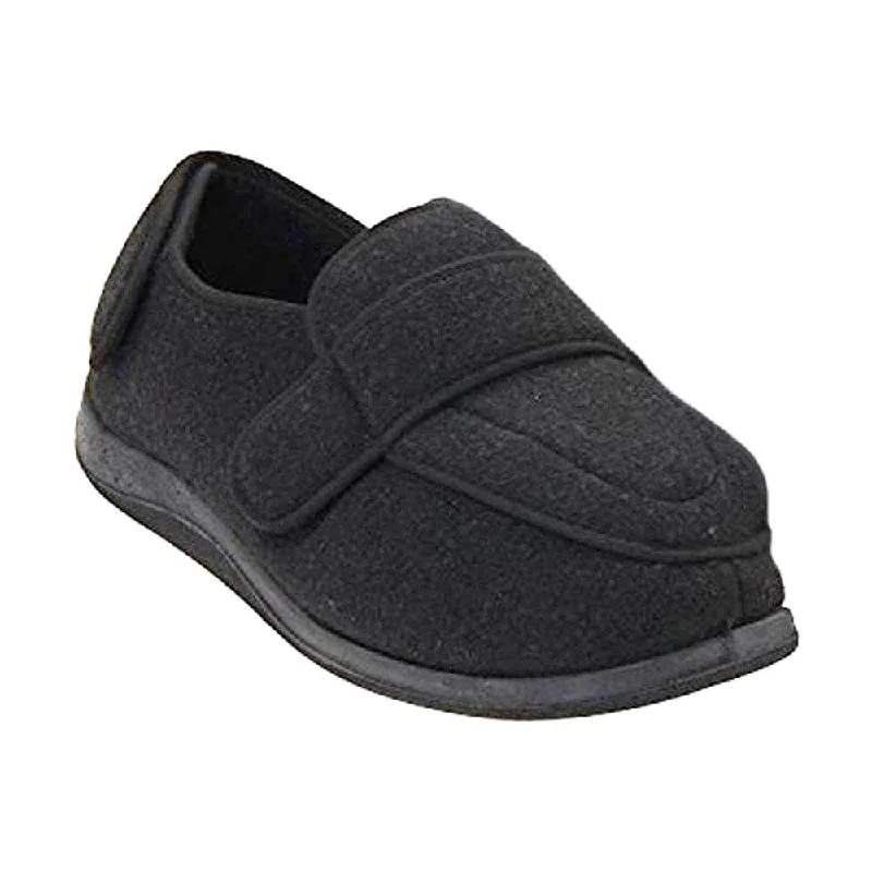Women's Ballet Flat - Style Slippers with a Rhinestone Embellishment in Silver for a Glamorous Touch Foamtreads Physician Extra Wide Slipper Black (Women's) Women's Ballet Flat - Style Slippers with a Rhinestone Embellishment in Silver for a Glamorous Touch Foamtreads Physician Extra Wide Slipper Black (Women's)