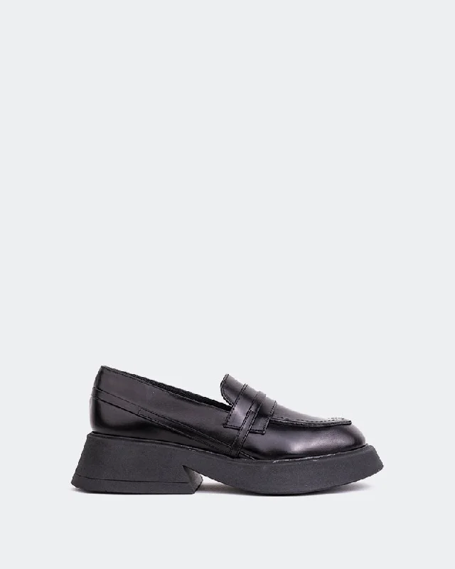 Women's Memory Foam Insole Loafers in Pink for Added Comfort Felix Black Leather