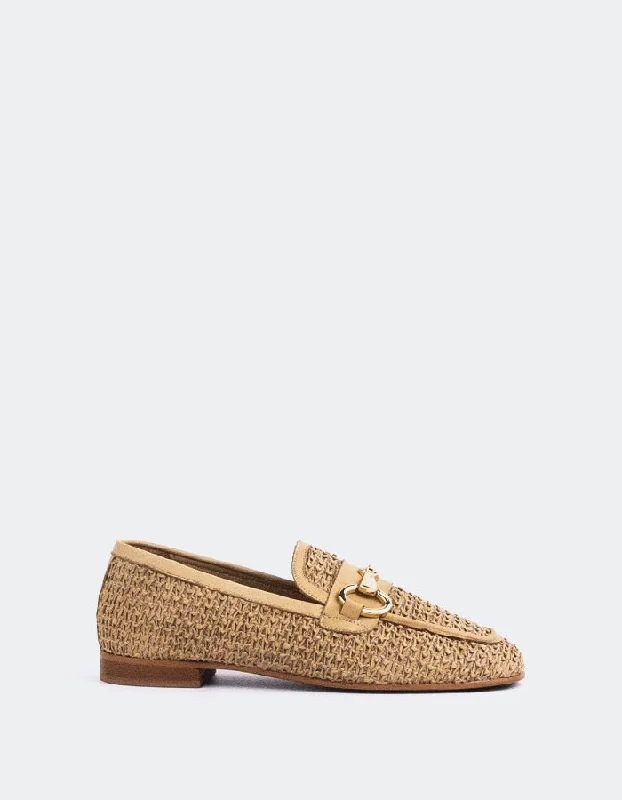 Women's Premium Leather Tassel Loafers in Dark Brown for a Classic Office Look Fayette Camel Raffia Women's Premium Leather Tassel Loafers in Dark Brown for a Classic Office Look Fayette Camel Raffia