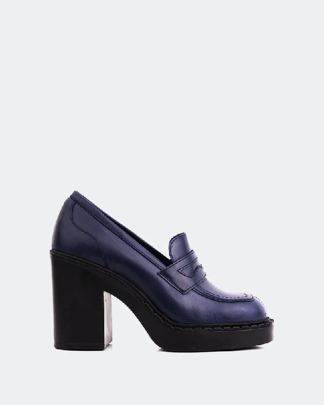 Women's Premium Leather Tassel Loafers in Dark Brown for a Classic Office Look Allington Navy Leather Women's Premium Leather Tassel Loafers in Dark Brown for a Classic Office Look Allington Navy Leather