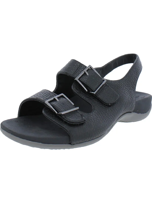 black tumbled leather