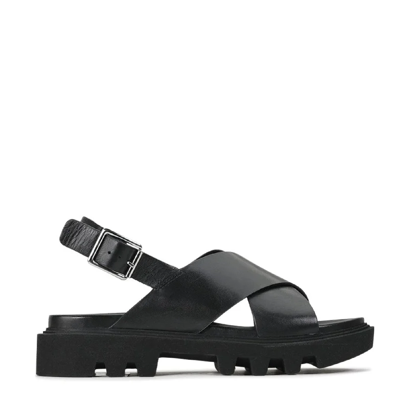 Women's Leather - Strapped Sandals with a Braided Detail in Brown for a Rustic Appeal Plus Size Women's Wide - Width Platform Sandals in Black for Added Comfort and HeightFLIGHTY LEATHER CHUNKY SANDAL Women's Leather - Strapped Sandals with a Braided Detail in Brown for a Rustic Appeal Plus Size Women's Wide - Width Platform Sandals in Black for Added Comfort and HeightFLIGHTY LEATHER CHUNKY SANDAL