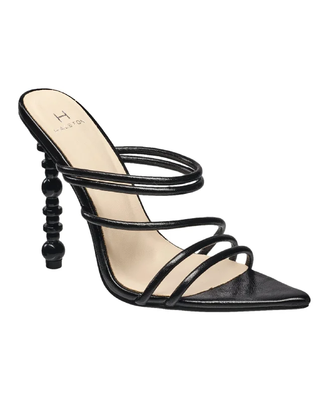 Women's Sandals with a Glitter - Coated Strap in Gold for a Sparkly Summer OutfitWomen's Sandals with a Glitter - Coated Strap in Gold for a Sparkly Summer OutfitH Halston Eternity Sandal