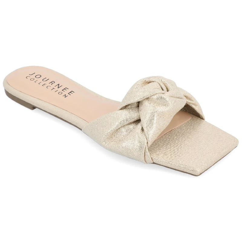 Elastic - Strap Women's Sandals with a Padded Toe in Teal for Easy On - and - OffJournee Collection Women's Tru Comfort Foam Dianah Sandals Elastic - Strap Women's Sandals with a Padded Toe in Teal for Easy On - and - OffJournee Collection Women's Tru Comfort Foam Dianah Sandals