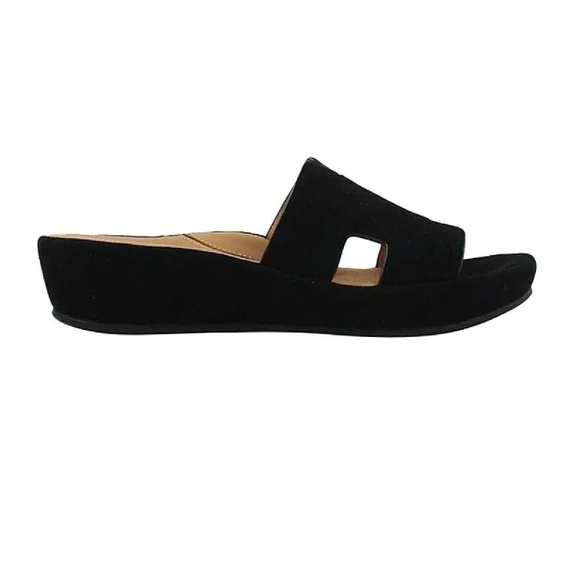 Women's Sandals with a Glitter - Coated Strap in Gold for a Sparkly Summer OutfitWomen's Sandals with a Glitter - Coated Strap in Gold for a Sparkly Summer OutfitLAmour Des Pieds Women's Catania Black Suede