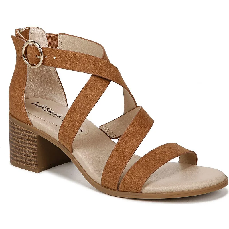 Shock - Absorbing Women's Sandals with a Soft Insole in Black for Active LifestylesShock - Absorbing Women's Sandals with a Soft Insole in Black for Active LifestylesLifeStride Womens Faux Leather Slip On Block Heel Shock - Absorbing Women's Sandals with a Soft Insole in Black for Active LifestylesShock - Absorbing Women's Sandals with a Soft Insole in Black for Active LifestylesLifeStride Womens Faux Leather Slip On Block Heel
