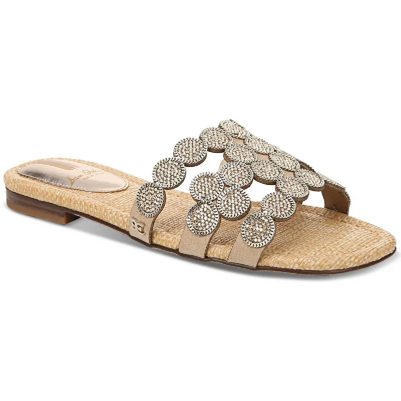 Women's Rhinestone - Embellished Open - Toe Sandals in Silver for a Glamorous Party LookWomen's Rhinestone - Embellished Open - Toe Sandals in Silver for a Glamorous Party LookSam Edelman Womens Bay Marche Faux Leather Embellished Slide Sandals Women's Rhinestone - Embellished Open - Toe Sandals in Silver for a Glamorous Party LookWomen's Rhinestone - Embellished Open - Toe Sandals in Silver for a Glamorous Party LookSam Edelman Womens Bay Marche Faux Leather Embellished Slide Sandals
