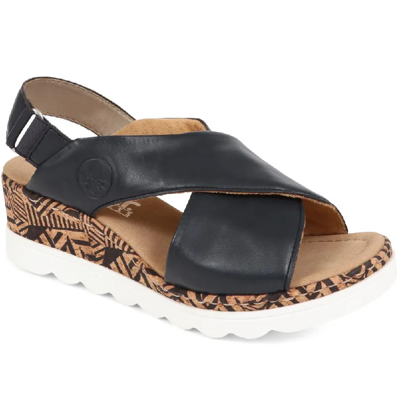 Women's Sandals with a Floral - Printed Upper in Pink for a Feminine Spring LookSlip-on Wedge Sandals - RKR37529 / 323 730 Women's Sandals with a Floral - Printed Upper in Pink for a Feminine Spring LookSlip-on Wedge Sandals - RKR37529 / 323 730