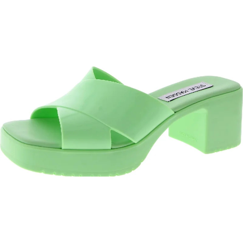 Elastic - Strap Women's Sandals with a Padded Toe in Teal for Easy On - and - OffElastic - Strap Women's Sandals with a Padded Toe in Teal for Easy On - and - OffSteve Madden Womens Harley Patent Mule Block Heel Elastic - Strap Women's Sandals with a Padded Toe in Teal for Easy On - and - OffElastic - Strap Women's Sandals with a Padded Toe in Teal for Easy On - and - OffSteve Madden Womens Harley Patent Mule Block Heel