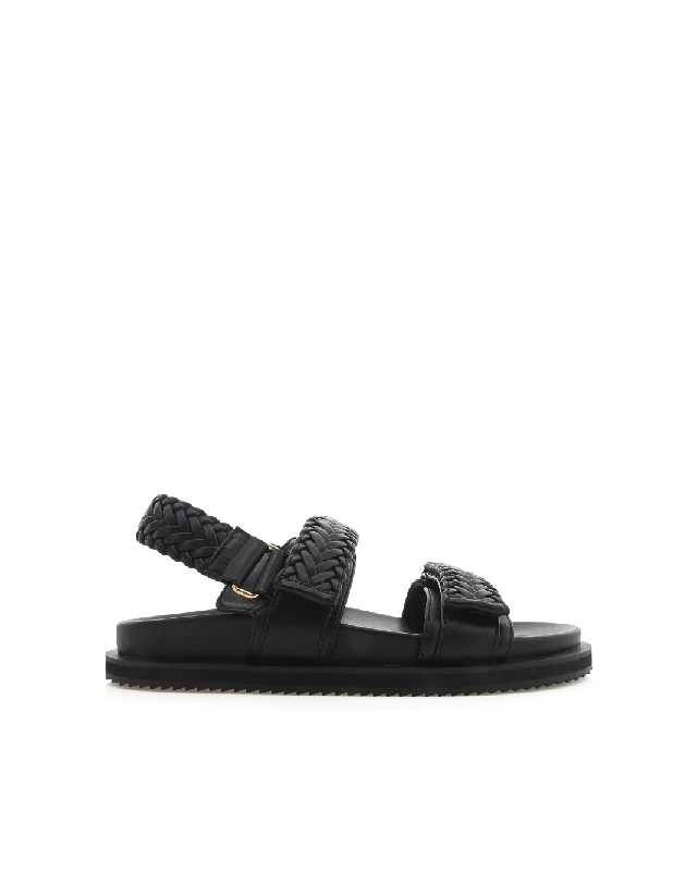 Women's Sandals with a Wedge Heel and a Tassel Detail in Orange for a Trendy Look Shock - Absorbing Women's Sandals with a Soft Insole in Black for Active LifestylesTAISHI - BLACK Women's Sandals with a Wedge Heel and a Tassel Detail in Orange for a Trendy Look Shock - Absorbing Women's Sandals with a Soft Insole in Black for Active LifestylesTAISHI - BLACK