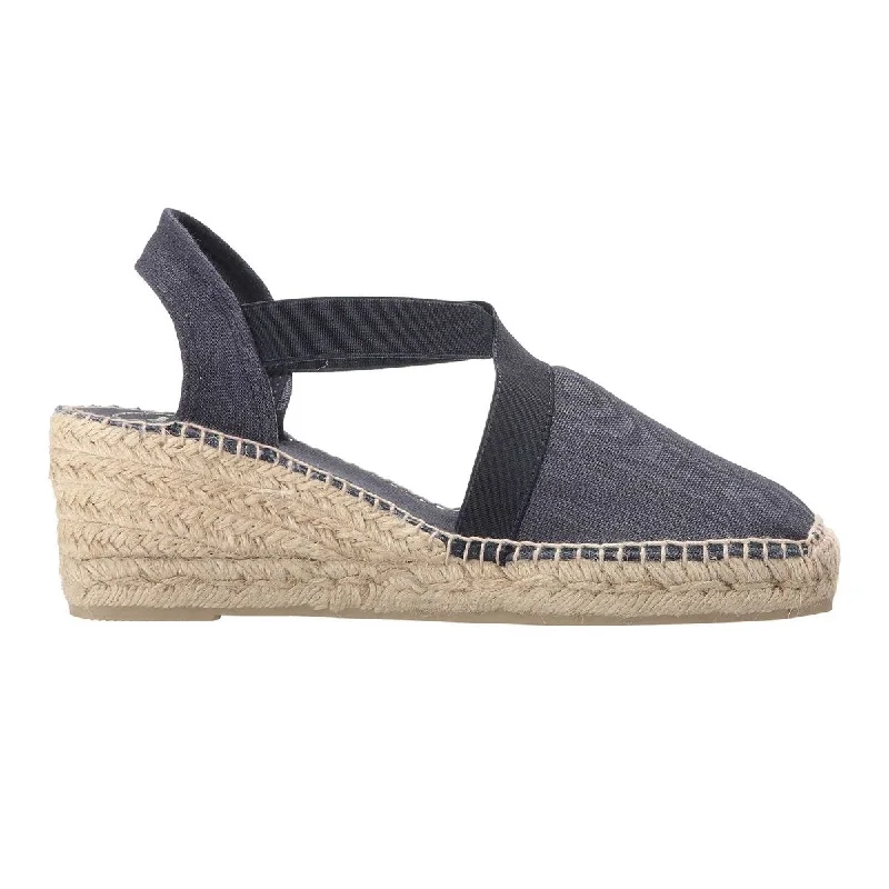 Women's Cork - Soled Espadrille Sandals with a Rope - Trimmed Upper in Navy for a Summer VibeWomen's Cork - Soled Espadrille Sandals with a Rope - Trimmed Upper in Navy for a Summer VibeToni Pons Women's Ter Navy Linen Women's Cork - Soled Espadrille Sandals with a Rope - Trimmed Upper in Navy for a Summer VibeWomen's Cork - Soled Espadrille Sandals with a Rope - Trimmed Upper in Navy for a Summer VibeToni Pons Women's Ter Navy Linen