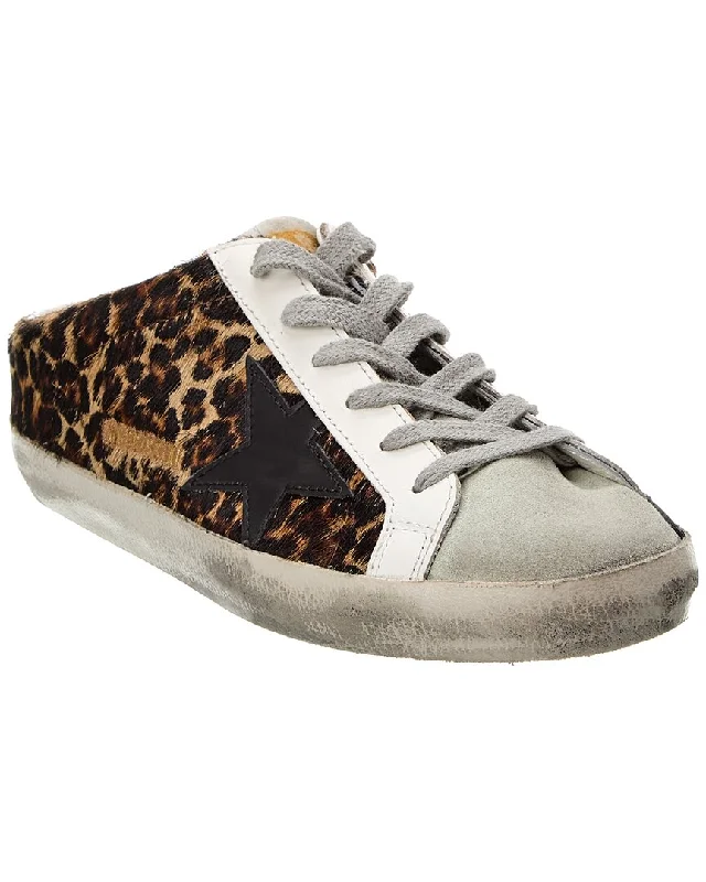 Foldable Women's Travel Sneakers for Compact Storage in LuggageGolden Goose Superstar Sabot Haircalf & Leather Sneaker Foldable Women's Travel Sneakers for Compact Storage in LuggageGolden Goose Superstar Sabot Haircalf & Leather Sneaker