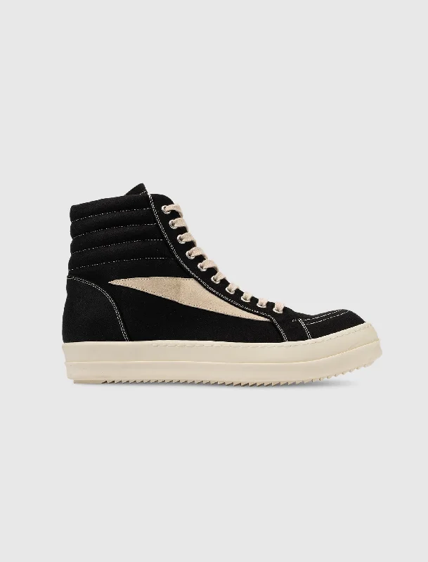 Lightweight Knit Women's Sneakers with Arch Support for All - Day ComfortLIDO DRKSHDW VINTAGE HIGH SNEAKERS "BLACK/MILK" Lightweight Knit Women's Sneakers with Arch Support for All - Day ComfortLIDO DRKSHDW VINTAGE HIGH SNEAKERS "BLACK/MILK"