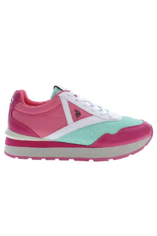 Breathable Mesh Women's Running Sneakers with Reflective Trim for Nighttime JoggingU.S. POLO ASSN. Polyester Women's Sneaker Breathable Mesh Women's Running Sneakers with Reflective Trim for Nighttime JoggingU.S. POLO ASSN. Polyester Women's Sneaker