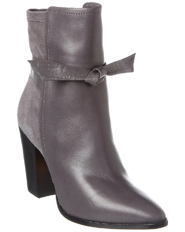 Women's Leather Motorcycle Boots in Dark Brown with Silver Hardware for a Cool Biker LookAlexandre Birman Clarita Tie 90 Leather & Suede Bootie Women's Leather Motorcycle Boots in Dark Brown with Silver Hardware for a Cool Biker LookAlexandre Birman Clarita Tie 90 Leather & Suede Bootie
