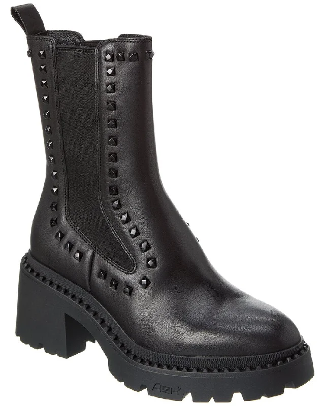 Women's Leather Motorcycle Boots in Dark Brown with Silver Hardware for a Cool Biker LookAsh Nile Bis Leather Boot Women's Leather Motorcycle Boots in Dark Brown with Silver Hardware for a Cool Biker LookAsh Nile Bis Leather Boot