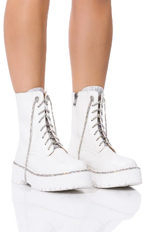 Women's Leather Motorcycle Boots in Dark Brown with Silver Hardware for a Cool Biker LookAZALEA WANG ATTENTIVE EMBELLISHED BOOTIE IN WHITE Women's Leather Motorcycle Boots in Dark Brown with Silver Hardware for a Cool Biker LookAZALEA WANG ATTENTIVE EMBELLISHED BOOTIE IN WHITE