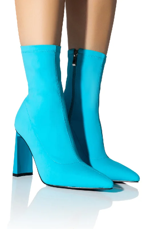 Women's Chunky - Heeled Chelsea Boots in Gray for a Casual and Trendy Everyday LookAZALEA WANG MOSCATO MESH CHUNKY BOOTIE IN BLUE Women's Chunky - Heeled Chelsea Boots in Gray for a Casual and Trendy Everyday LookAZALEA WANG MOSCATO MESH CHUNKY BOOTIE IN BLUE