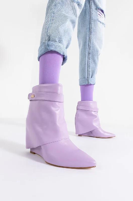 Women's Combat Boots with Studded Details in Olive Green for an Edgy Punk LookAZALEA WANG OFF THE GRID WEDGE BOOTIE IN PURPLE Women's Combat Boots with Studded Details in Olive Green for an Edgy Punk LookAZALEA WANG OFF THE GRID WEDGE BOOTIE IN PURPLE