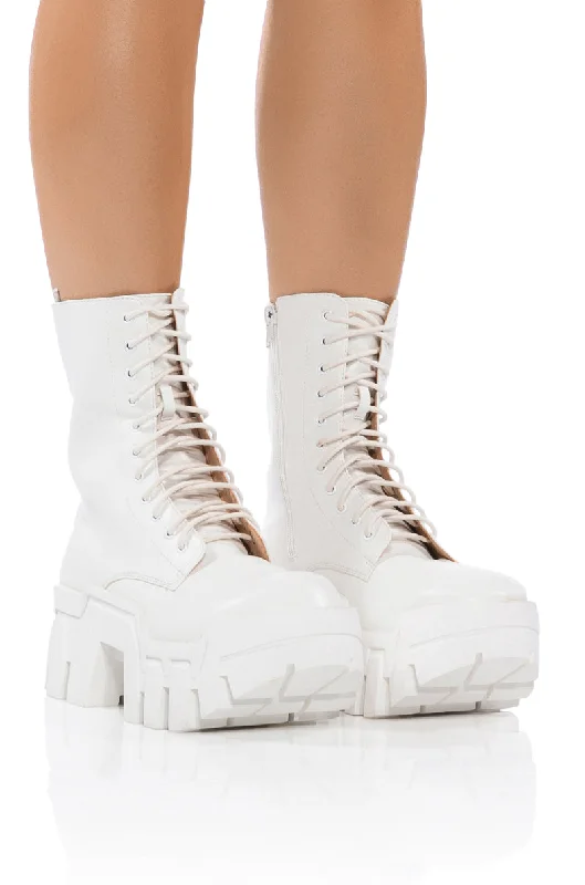Women's Ankle Booties with Faux Leather and Furry Cuffs in Tan for a Cute and Warm StyleAZALEA WANG OLYMPIA WHITE CHUNKY BOOTIE Women's Ankle Booties with Faux Leather and Furry Cuffs in Tan for a Cute and Warm StyleAZALEA WANG OLYMPIA WHITE CHUNKY BOOTIE