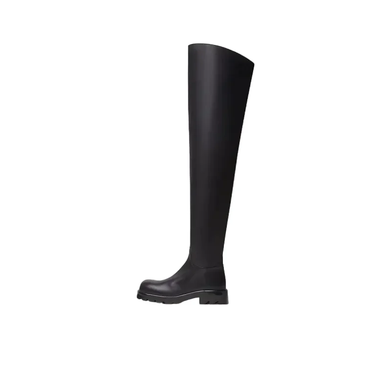 Women's Knee - High Leather Riding Boots in Black for a Classic Equestrian LookBottega Veneta Strut High Boots Women's Knee - High Leather Riding Boots in Black for a Classic Equestrian LookBottega Veneta Strut High Boots