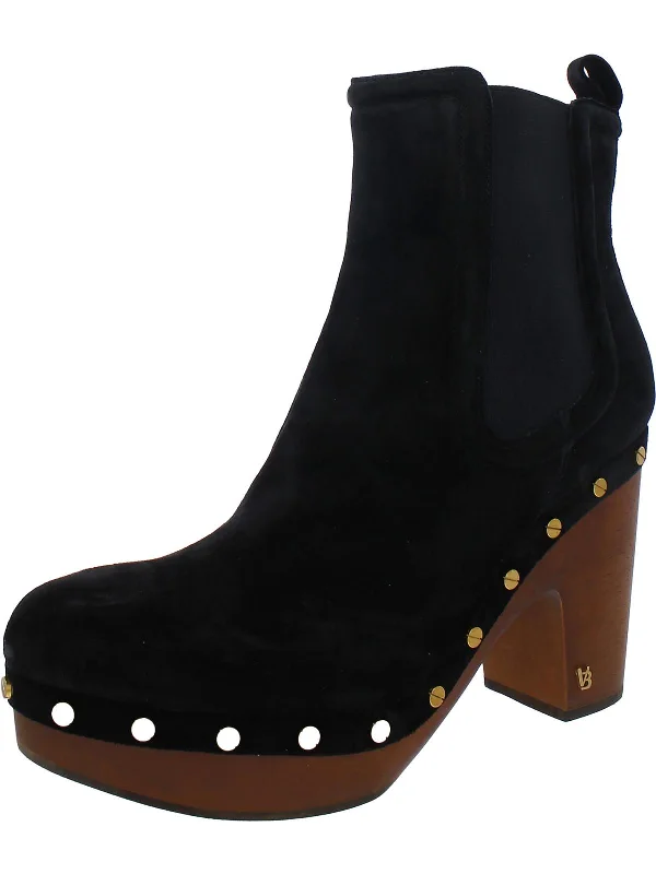 Plus Size Women's Block - Heeled Ankle Boots in Red for a Bold and Chic StatementDecker Clog Womens Suede Studded Booties Plus Size Women's Block - Heeled Ankle Boots in Red for a Bold and Chic StatementDecker Clog Womens Suede Studded Booties