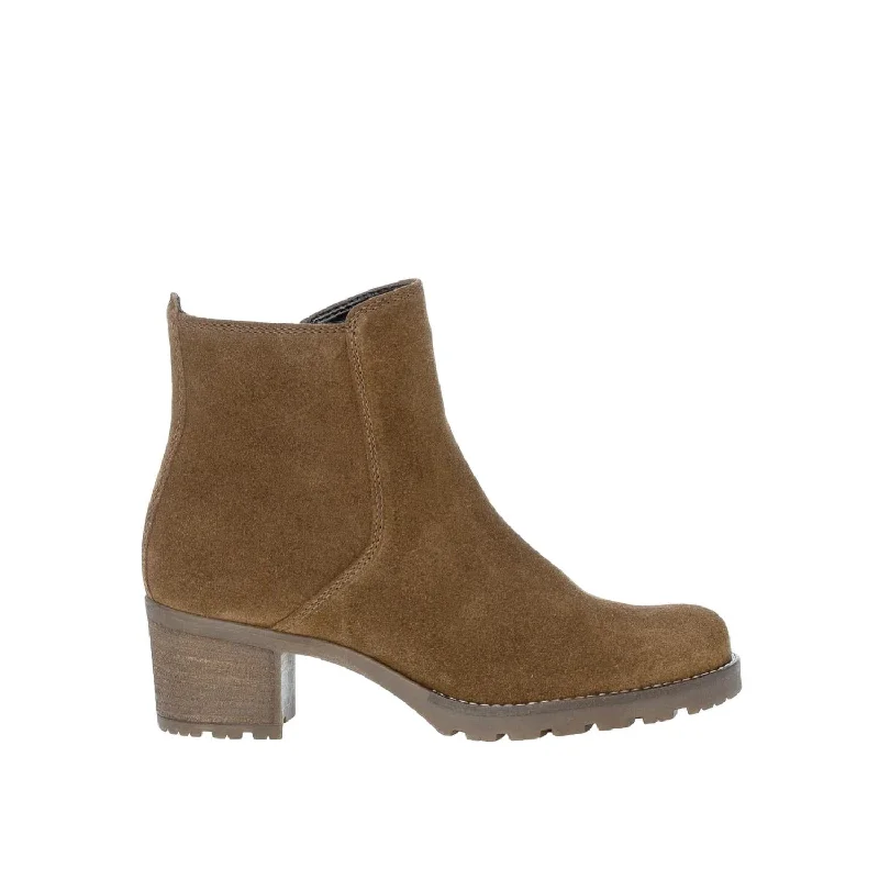 Women's Chunky - Heeled Chelsea Boots in Gray for a Casual and Trendy Everyday LookDream Velour Ankle Boot In Cognac Women's Chunky - Heeled Chelsea Boots in Gray for a Casual and Trendy Everyday LookDream Velour Ankle Boot In Cognac