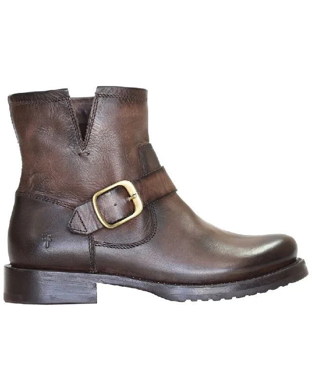 Women's Wedge - Heeled Ankle Boots in Navy Blue for a Comfortable and Trendy OptionFrye Veronica Leather Boot Women's Wedge - Heeled Ankle Boots in Navy Blue for a Comfortable and Trendy OptionFrye Veronica Leather Boot