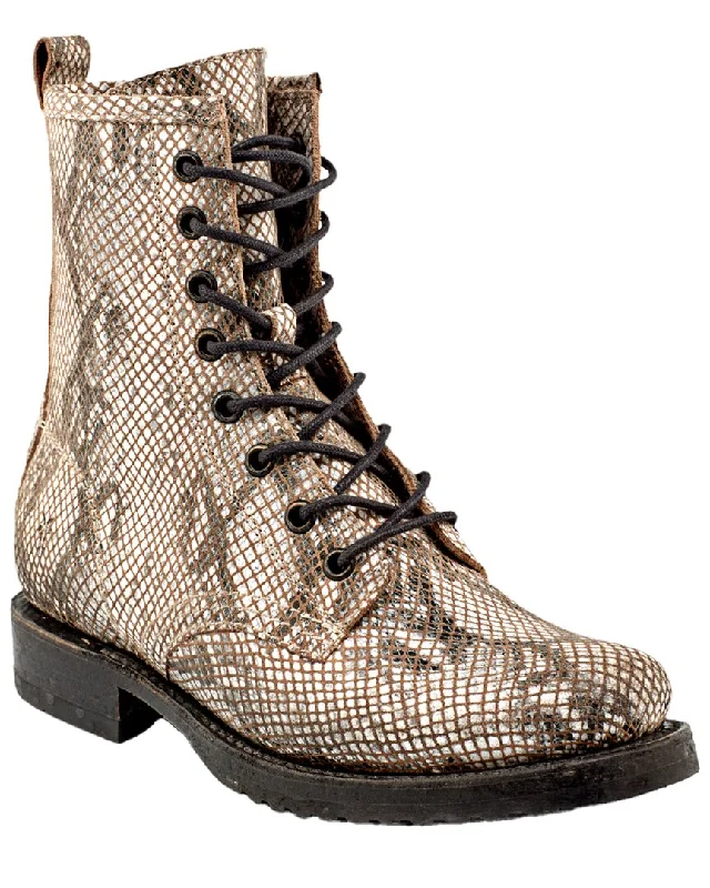 Women's Ankle Booties with Faux Leather and Furry Cuffs in Tan for a Cute and Warm StyleFrye Veronica Leather Combat Boot Women's Ankle Booties with Faux Leather and Furry Cuffs in Tan for a Cute and Warm StyleFrye Veronica Leather Combat Boot
