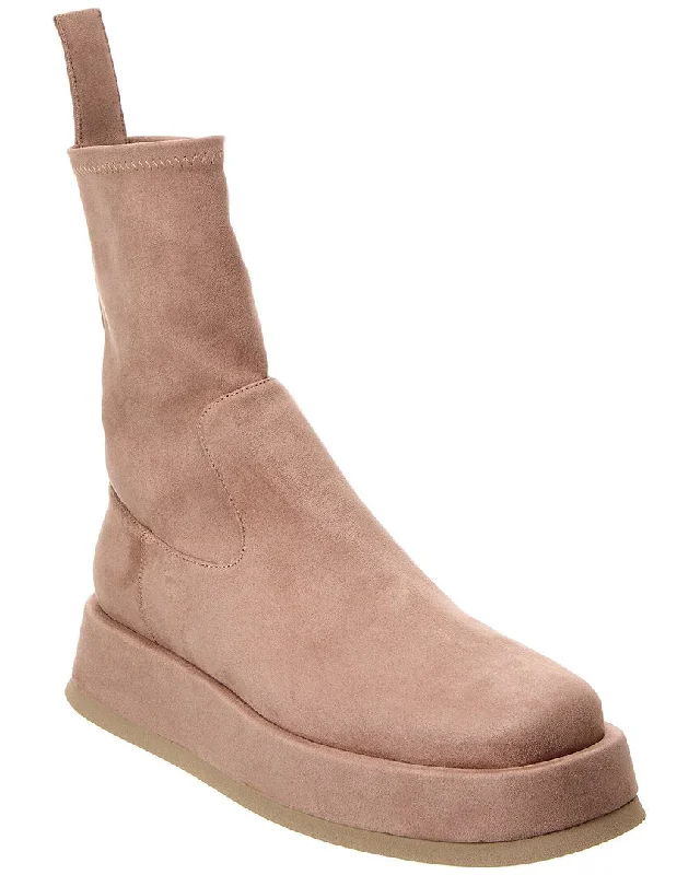 Women's Chunky - Heeled Chelsea Boots in Gray for a Casual and Trendy Everyday LookGia Borghini Rosie 22 Suede Platform Boot Women's Chunky - Heeled Chelsea Boots in Gray for a Casual and Trendy Everyday LookGia Borghini Rosie 22 Suede Platform Boot