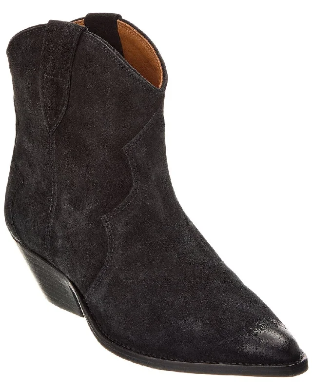 Plus Size Women's Embroidered Knee - High Boots in Burgundy for a Luxurious LookIsabel Marant Dewina Suede Bootie Plus Size Women's Embroidered Knee - High Boots in Burgundy for a Luxurious LookIsabel Marant Dewina Suede Bootie