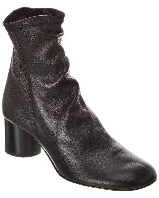 Women's Thigh - High Stretch Boots in Black for a Sexy and Alluring OutfitIsabel Marant Laeden Leather Bootie Women's Thigh - High Stretch Boots in Black for a Sexy and Alluring OutfitIsabel Marant Laeden Leather Bootie