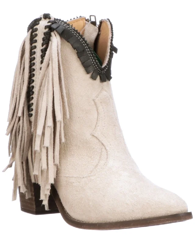 Women's Ankle Booties with Faux Leather and Furry Cuffs in Tan for a Cute and Warm StyleLucchese Leather Bootie Women's Ankle Booties with Faux Leather and Furry Cuffs in Tan for a Cute and Warm StyleLucchese Leather Bootie