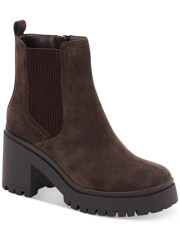 Women's Thigh - High Stretch Boots in Black for a Sexy and Alluring OutfitRAINE Womens SUEDE BLOCK HEEL Ankle Boots Women's Thigh - High Stretch Boots in Black for a Sexy and Alluring OutfitRAINE Womens SUEDE BLOCK HEEL Ankle Boots