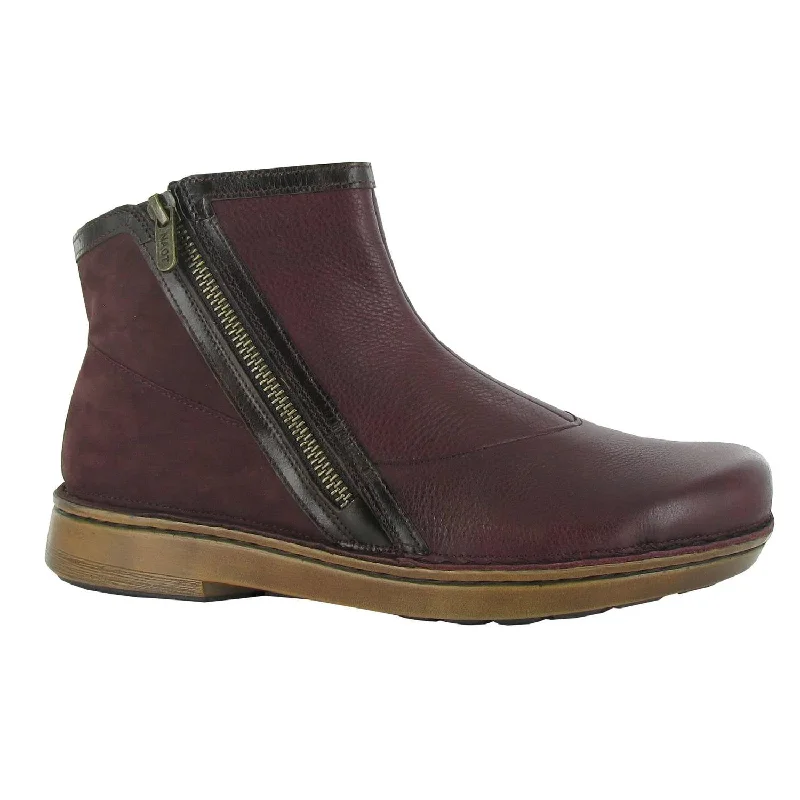 Women's Ankle Boots with Cut - Out Details in Beige for a Unique and Stylish EdgeSpello In Soft Bordeaux/walnut/violet Women's Ankle Boots with Cut - Out Details in Beige for a Unique and Stylish EdgeSpello In Soft Bordeaux/walnut/violet
